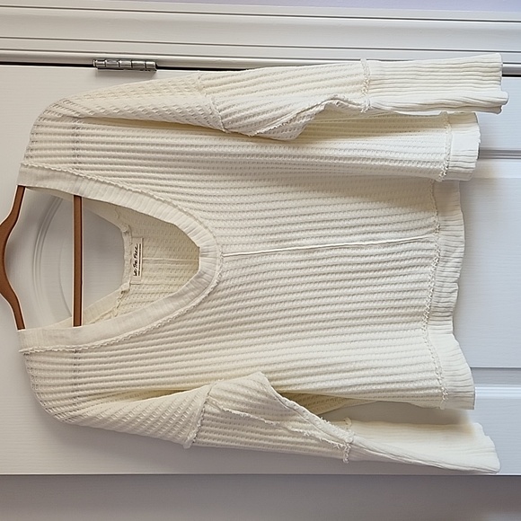 NWOT FREE PEOPLE New Magic Thermal size Large in color Bones / cream - Picture 8 of 13